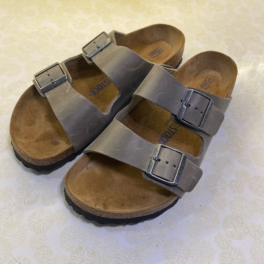 Iron oiled soft footbed 40 wide/regular Birkenstock Arizona